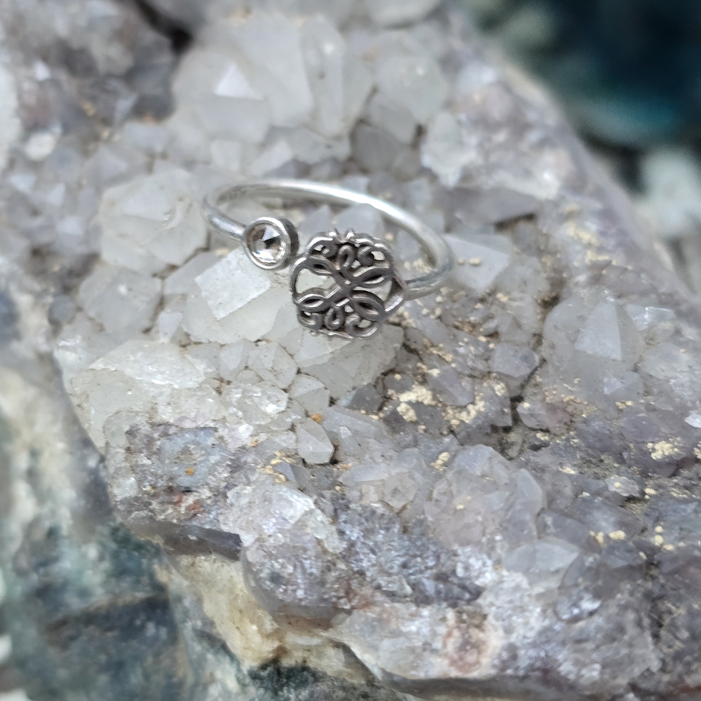 Alex and Ani Silver Filigree Ring